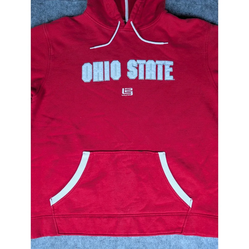 Nike Ohio State Buckeyes‎ Red ELITE Hoodie Swweatshirt Pullover Mens XL